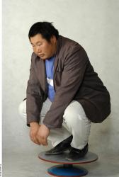 Whole Body Phonemes Man Asian Nude Casual Overweight Studio photo references