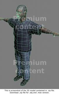 3D Model White Man