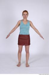 Whole Body Woman T poses Casual Average Studio photo references