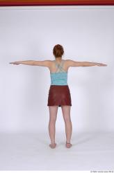 Whole Body Woman T poses Casual Average Studio photo references