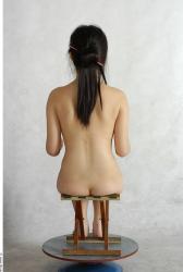 Whole Body Phonemes Woman Artistic poses Asian Nude Slim Studio photo references