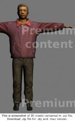 Whole Body Man Asian Casual 3D Models