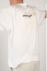 Upper Body Man White Casual Athletic