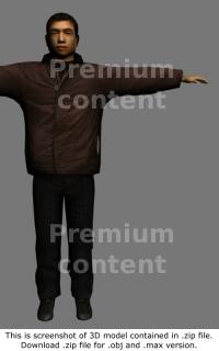 3D Model Asian Man #