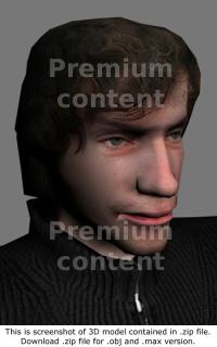 3D Model White Man #