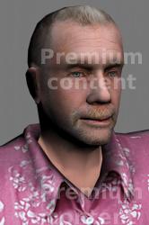 Head Man White Casual Average 3D Models