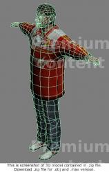 Whole Body Man White Casual Athletic 3D Models