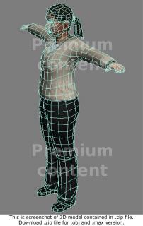 3D Model White Woman