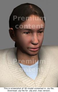 3D Model White Woman