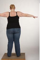 Whole Body Woman White Casual Overweight