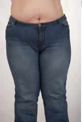 Thigh Woman White Casual Overweight
