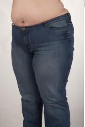 Thigh Woman White Casual Overweight