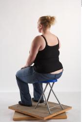 Whole Body Woman Artistic poses White Casual Overweight