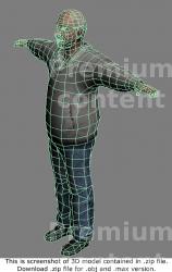 Whole Body Man White Casual Average 3D Models
