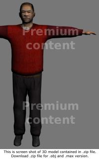 3D Model Asian Man #