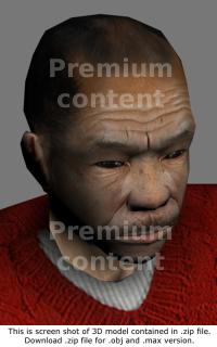 3D Model Asian Man #