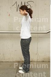 Whole Body Woman Casual Slim Street photo references