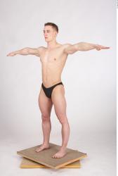 Whole Body Man White Underwear Muscular