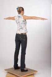 Whole Body Woman T poses Casual Slim Studio photo references