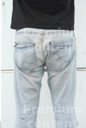 Thigh Man White Casual Jeans Average