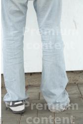 Calf Man White Casual Jeans Average