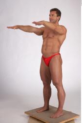 Whole Body Man Muscular Male Studio Poses