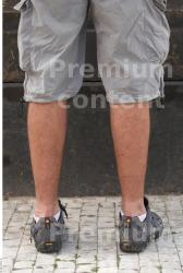 Calf Man White Casual Shorts Average