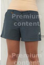 Thigh Woman White Casual Shorts Average