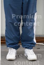 Calf Man White Casual Trousers Average