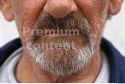 Mouth Man White Casual Average Bearded