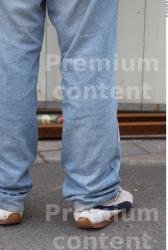 Calf Man White Casual Jeans Average