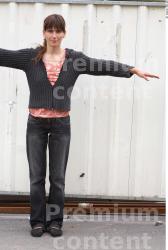 Whole Body Woman T poses White Casual Average