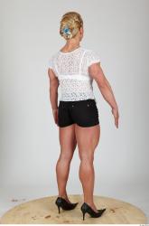 Whole Body Woman White Underwear Muscular