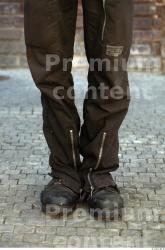 Calf Man Casual Trousers Average Bearded Street photo references