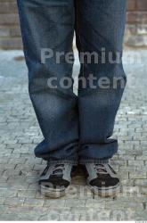 Calf Man Casual Jeans Average Street photo references