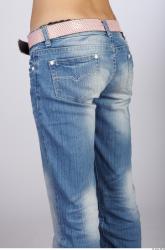 Thigh Whole Body Woman Casual Jeans Slim Studio photo references