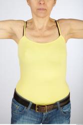 Upper Body Whole Body Woman Casual Singlet Average Studio photo references