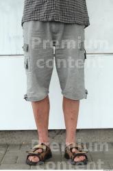 Leg Man White Casual Shorts Average