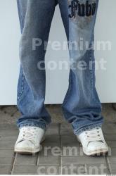 Calf Man White Casual Jeans Average