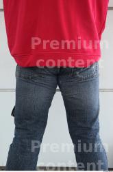 Thigh Man White Casual Jeans Chubby