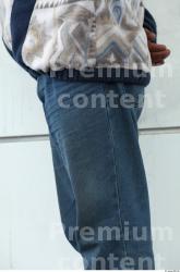 Thigh Man White Casual Jeans Overweight