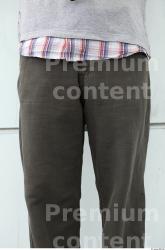 Thigh Man White Casual Trousers Average