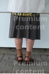 and more Leg Woman White Casual Skirt Overweight