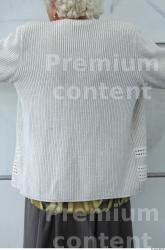 and more Upper Body Woman White Casual Sweater Overweight