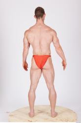 Whole Body Man Animation references Underwear Muscular Studio photo references