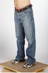 Leg Man Casual Jeans Average Studio photo references