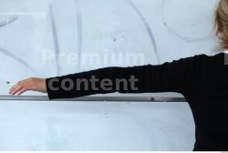 Arm Woman Casual Sweatshirt Average Street photo references