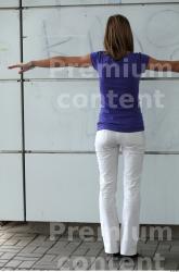 Whole Body Woman Casual Slim Street photo references