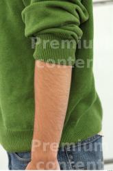 Forearm Man Casual Sweater Slim Street photo references