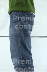 Thigh Man Casual Jeans Slim Street photo references